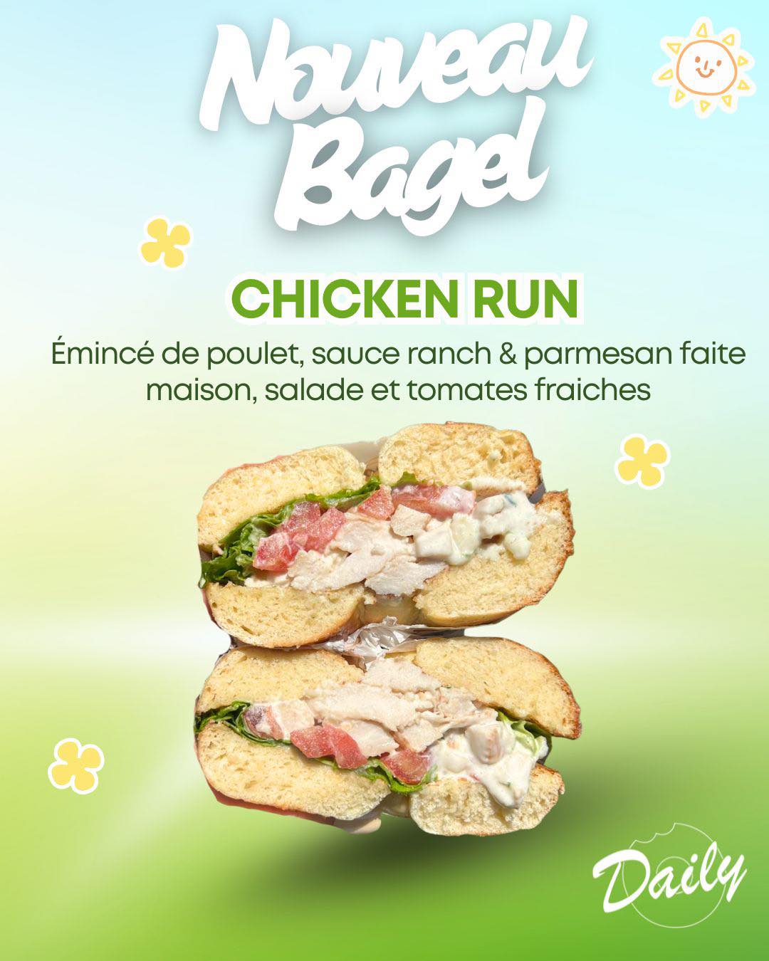 BAGEL CHICKEN RUN DAILY CAFE NOUMEA