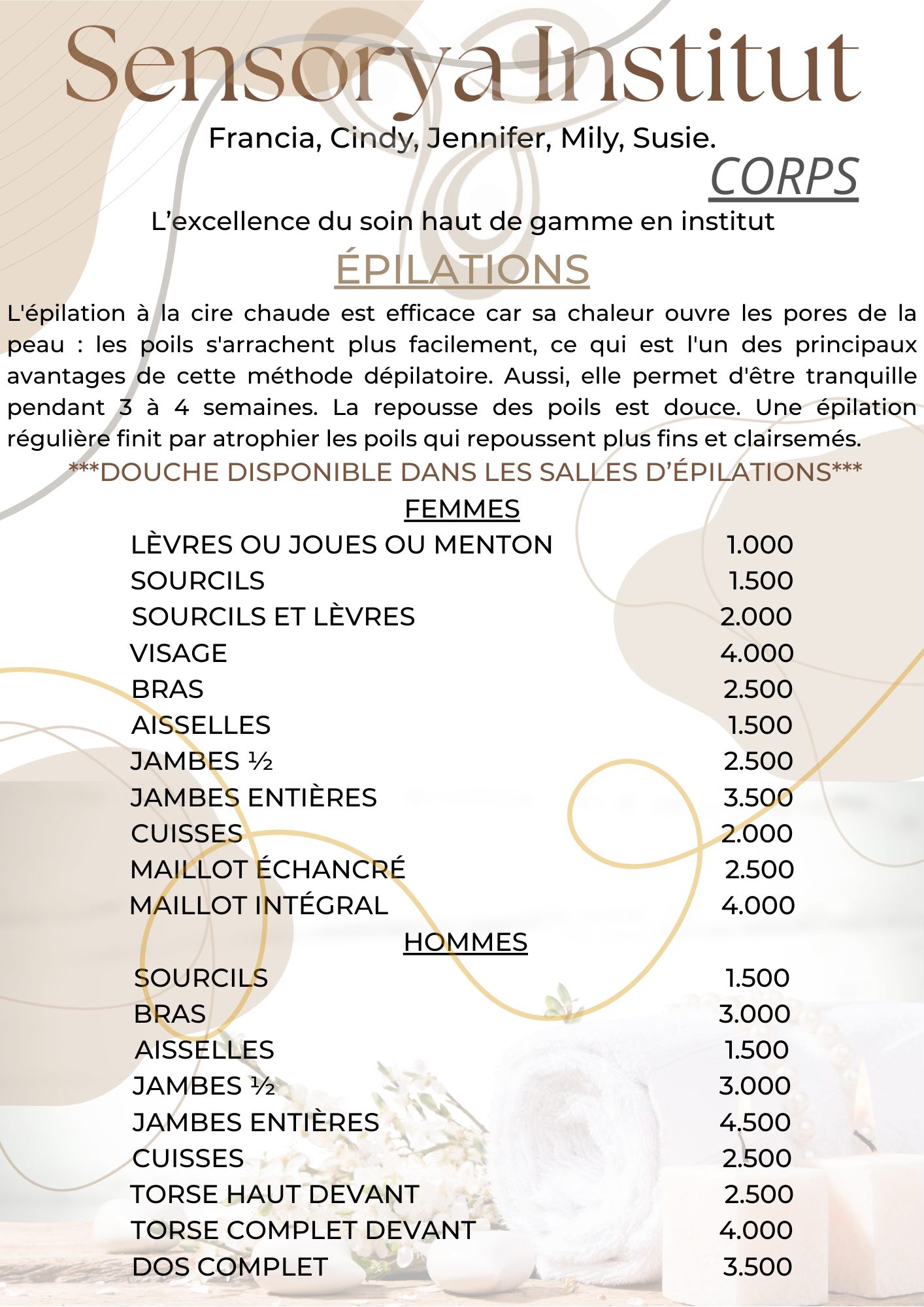 CARTE DE SOINS SENSORYA NOUMEA