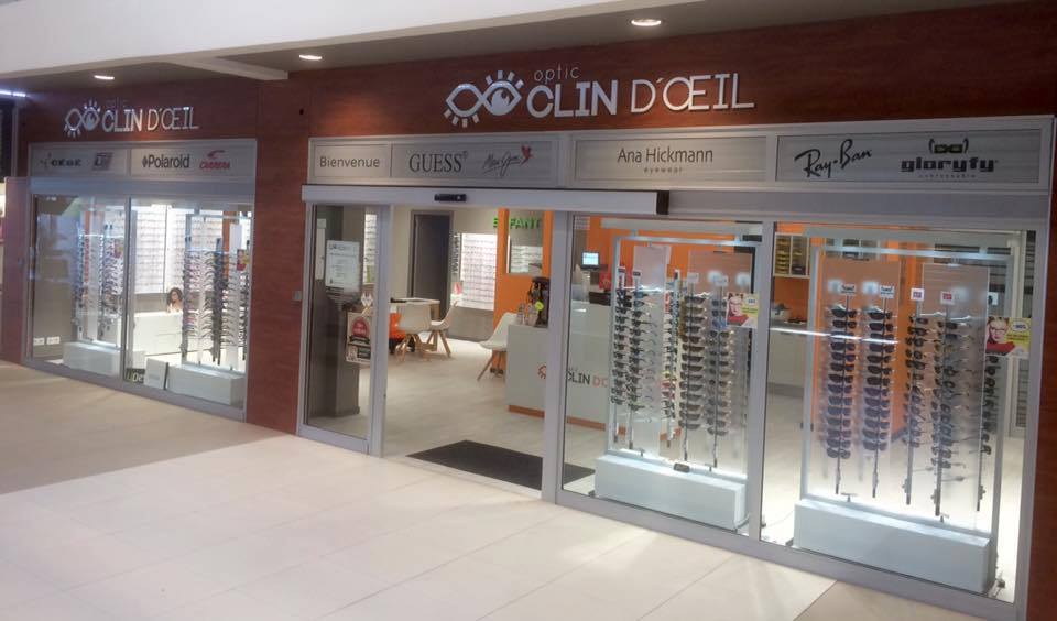 devanture optic clin d'œil