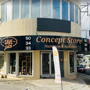 DEVANTURE BOUTIQUE SAVE JUICE NOUMEA