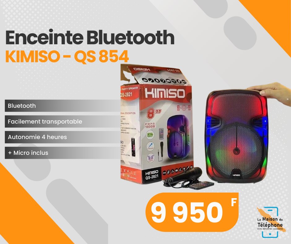 ENCEINTE BLUTOOTH MAISON DU TELEPHONE NOUMEA