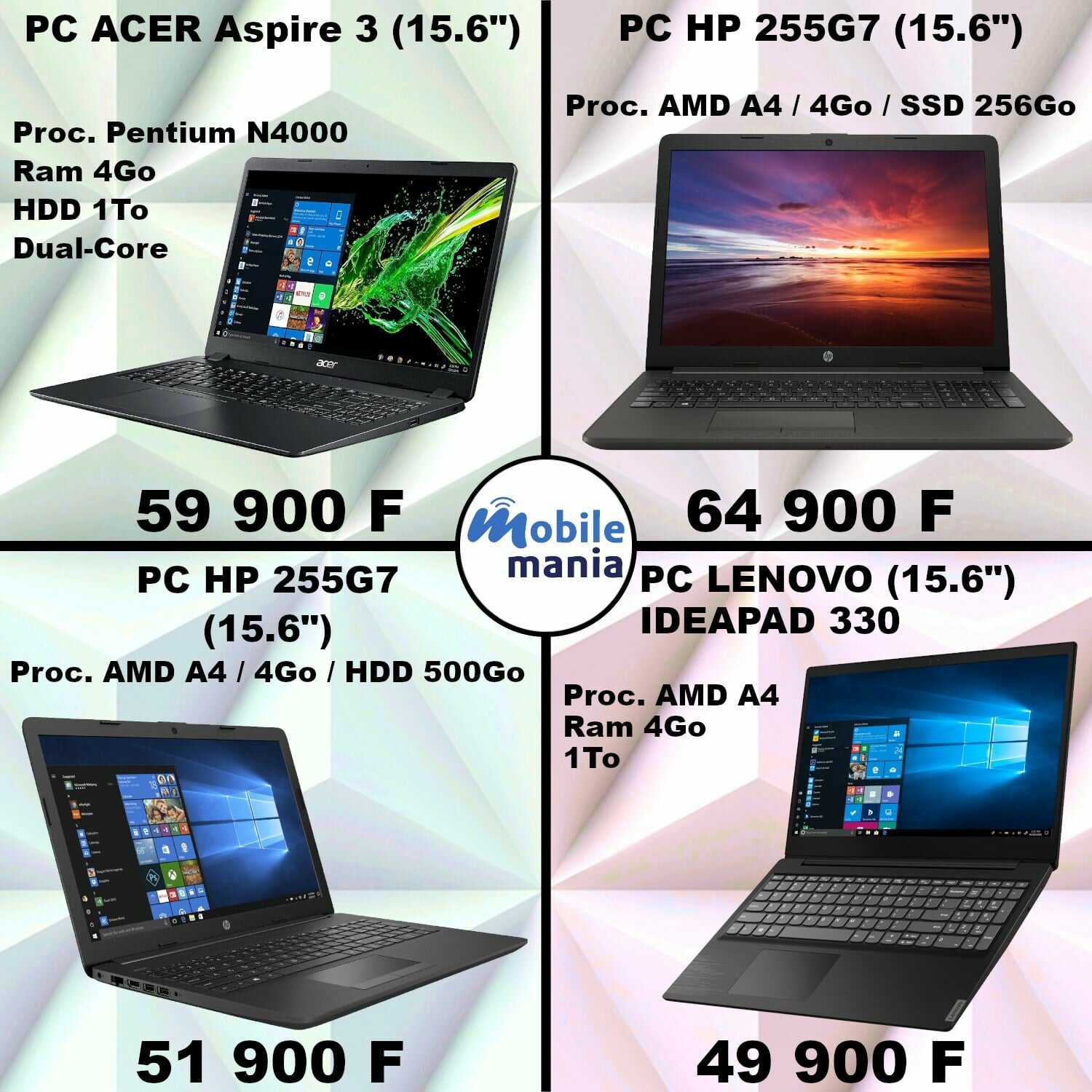 ORDINATEURS PORTABLES MOBILE MANIA2