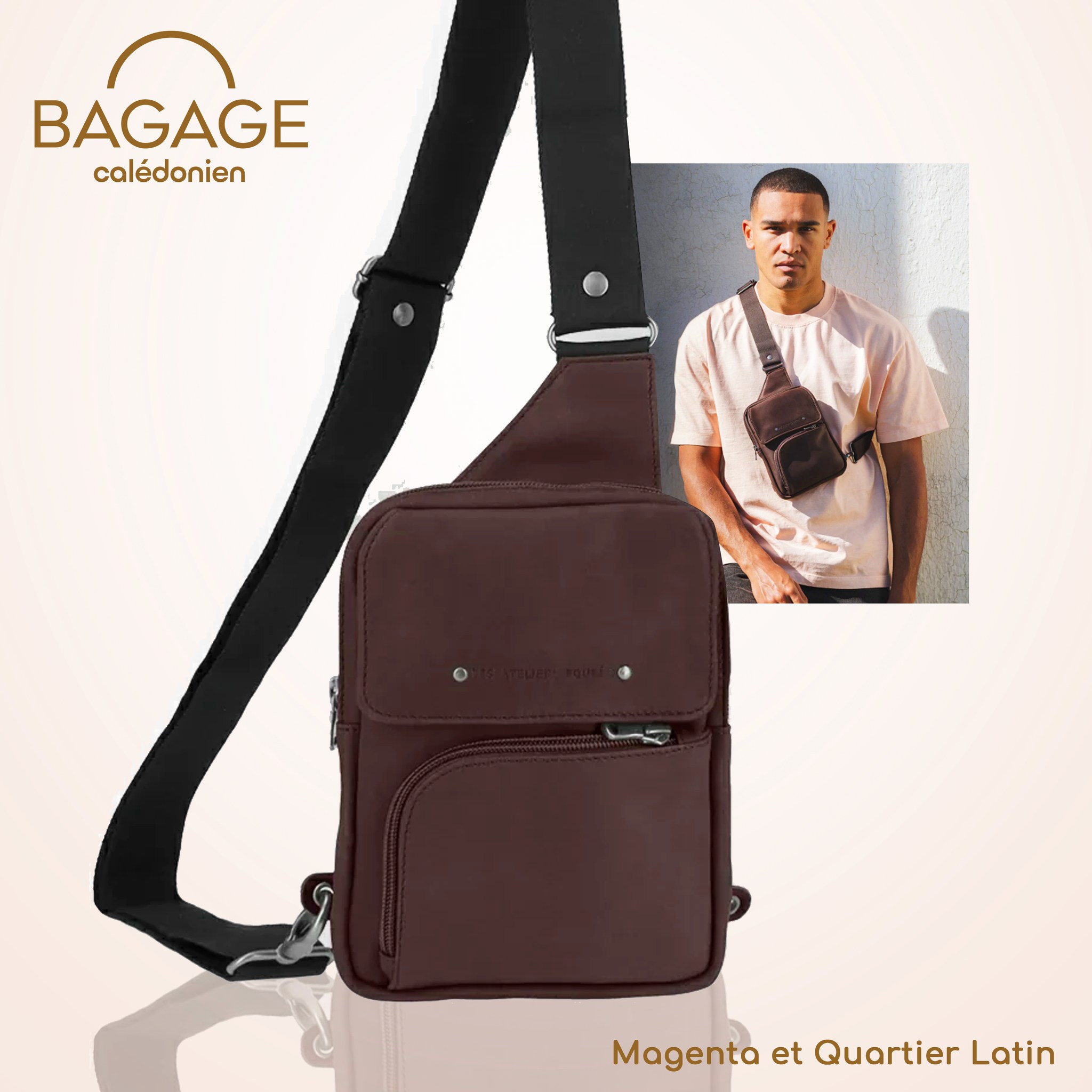 POCHETTE HOMME BAGAGE CALEDONIEN NOUMEA