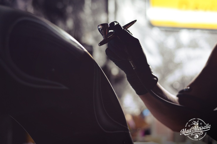 Tatouage précis Mad'Moiselle Nouméa