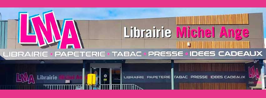 Devanture de la Librairie Michel Ange à Mortorpool Nouméa partenaire Chèque Cadeau Calédonien